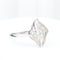 Bague 58 Bague en or blanc 18K à diamants baguette et brillants 58 Facettes 138314A