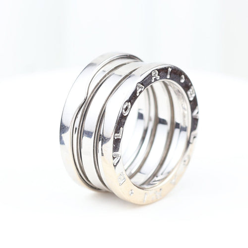 Bague 47 Bvlgari B.Zero1 - Bague en or blanc 18K 58 Facettes 138314B