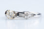 Bague 54 Alliance diamant en or blanc 18K avec diamants taille baguette 58 Facettes BG1117357-107