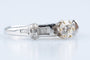 Bague 54 Alliance diamant en or blanc 18K avec diamants taille baguette 58 Facettes BG1117357-107