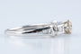Bague 54 Alliance diamant en or blanc 18K avec diamants taille baguette 58 Facettes BG1117357-107
