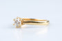 Bague 51 Bague solitaire en or jaune et blanc 18K avec diamant 58 Facettes BGALL50VS1-107