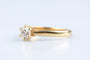 Bague 51 Bague solitaire en or jaune et blanc 18K avec diamant 58 Facettes BGALL50VS1-107