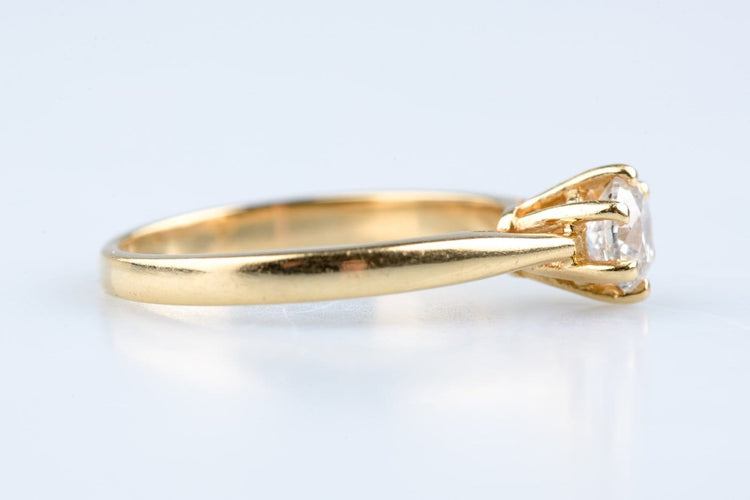 Bague 51 Bague solitaire en or jaune et blanc 18K avec diamant 58 Facettes BGALL50VS1-107