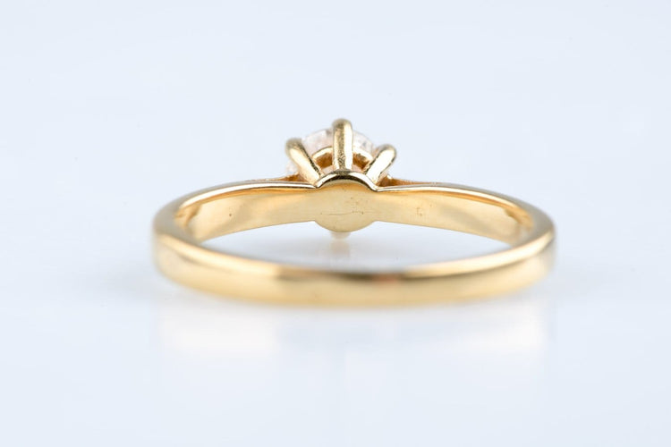 Bague 51 Bague solitaire en or jaune et blanc 18K avec diamant 58 Facettes BGALL50VS1-107