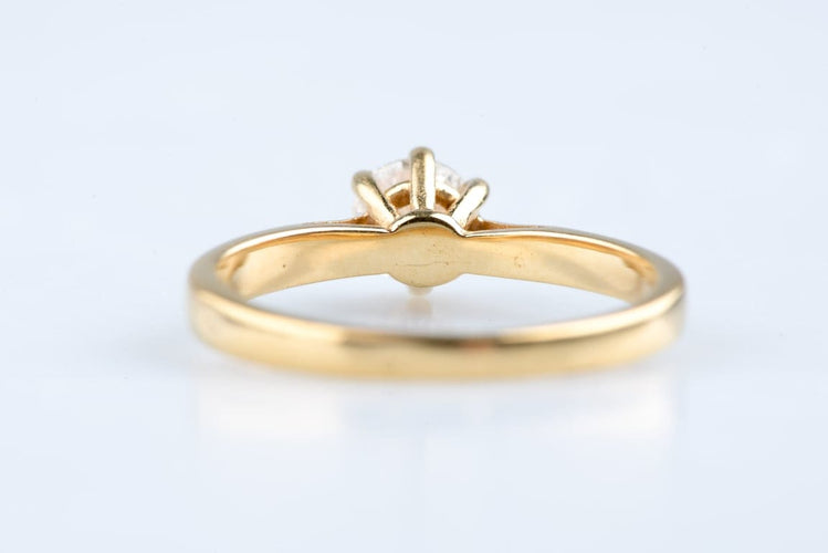 Bague 51 Bague solitaire en or jaune et blanc 18K avec diamant 58 Facettes BGALL50VS1-107