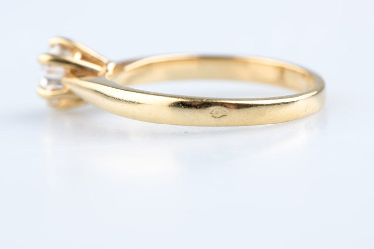 Bague 51 Bague solitaire en or jaune et blanc 18K avec diamant 58 Facettes BGALL50VS1-107