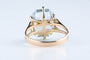 Bague 56 Bague topaze bleue en or blanc 18K 58 Facettes BGTOPOC622-107
