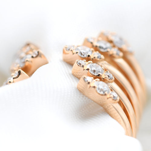 Bague Bague fantaisie en or 18 carats sertie de diamants (0,50 carat) 58 Facettes 22430