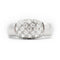 Bague Bague en or blanc 18 carats sertie de diamants pavés (0,62 ct) 58 Facettes 22450