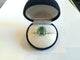 Bague 51 Bague marguerite - Émeraude et diamants en or blanc 750 58 Facettes 01348