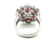 Bague 60 Mouawad - Bague marguerite en or blanc 18K, diamants et rubis 58 Facettes MOUAWAD Bague