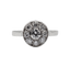 Bague 53 Bague marguerite Art déco en platine et diamants 0,55 ct 58 Facettes A06699