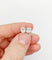 Boucles d'oreilles Puces d’oreilles en or blanc 18k avec diamants taille ancienne 2,00 ct 58 Facettes A06701
