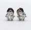 Boucles d'oreilles Puces d’oreilles en or blanc 18k avec diamants taille ancienne 2,00 ct 58 Facettes A06701