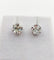 Boucles d'oreilles Puces d’oreilles en or blanc 18k avec diamants taille ancienne 2,00 ct 58 Facettes A06701