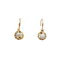 Boucles d'oreilles Dormeuses anciennes en or 18k serties d’une perle (circa 1900) 58 Facettes A06705