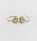 Boucles d'oreilles Dormeuses anciennes en or 18k serties d’une perle (circa 1900) 58 Facettes A06705