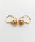 Boucles d'oreilles Dormeuses anciennes en or 18k serties d’une perle (circa 1900) 58 Facettes A06705