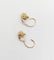 Boucles d'oreilles Dormeuses anciennes en or 18k serties d’une perle (circa 1900) 58 Facettes A06705
