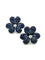 Boucles d'oreilles MOUAWAD Flower of Eternity - Boucles d’oreilles fleur en or blanc 18K saphirs et diamants 58 Facettes MOUAWAD boucles