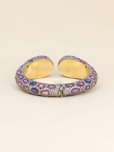 Bracelet ANDRE MARCHA Bracelet jonc saphirs diamants 58 Facettes 1242.5