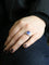 Bague 54 Bague Art Déco saphir Ceylan non chauffé 7,37 carats 58 Facettes 1180