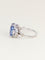 Bague 54 Bague Art Déco saphir Ceylan non chauffé 7,37 carats 58 Facettes 1180