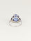 Bague 54 Bague Art Déco saphir Ceylan non chauffé 7,37 carats 58 Facettes 1180