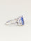Bague 54 Bague Art Déco saphir Ceylan non chauffé 7,37 carats 58 Facettes 1180