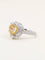 Pendentif Bague Diamant coeur jaune Fancy Yellow 1 carat convertible Pendentif 58 Facettes 1214.2