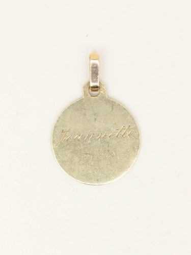 Pendentif BRANDT Médaille Ange en or jaune 58 Facettes 1224.2