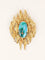 Pendentif Broche Pendentif or jaune turquoise matrix 58 Facettes 1221