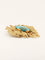 Pendentif Broche Pendentif or jaune turquoise matrix 58 Facettes 1221
