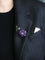Broche Broche trembleuse or argent améthyste diamants taille rose 58 Facettes 1170.3