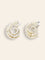 Boucles d'oreilles Double clips coquillage or blanc perles fines 58 Facettes 1232.2