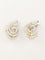 Boucles d'oreilles Double clips coquillage or blanc perles fines 58 Facettes 1232.2
