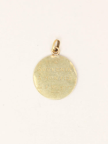 Pendentif Médaille Gallia Art Nouveau or jaune 58 Facettes 1224.1