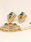 Boucles d'oreilles Parure REPOSSI collier de perles et clips saphirs émeraudes diamants 58 Facettes 1242.1