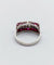 Bague 47 Bague Art déco jarretière en platine, diamants taille ancienne et rubis 58 Facettes A06711