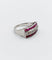 Bague 47 Bague Art déco jarretière en platine, diamants taille ancienne et rubis 58 Facettes A06711