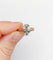 Bague 59.5 Bague victorienne en or rose 18k et argent avec diamant taille table 58 Facettes A06714