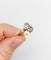 Bague 59.5 Bague victorienne en or rose 18k et argent avec diamant taille table 58 Facettes A06714