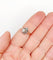 Bague 59.5 Bague victorienne en or rose 18k et argent avec diamant taille table 58 Facettes A06714