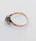 Bague 59.5 Bague victorienne en or rose 18k et argent avec diamant taille table 58 Facettes A06714