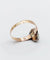 Bague 59.5 Bague victorienne en or rose 18k et argent avec diamant taille table 58 Facettes A06714