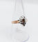 Bague 59.5 Bague victorienne en or rose 18k et argent avec diamant taille table 58 Facettes A06714