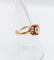 Bague 51.5 Bague solitaire antique en or rose 18k avec diamant taille ancienne 58 Facettes A06717