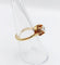Bague 51.5 Bague solitaire antique en or rose 18k avec diamant taille ancienne 58 Facettes A06717