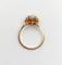 Bague 51.5 Bague solitaire antique en or rose 18k avec diamant taille ancienne 58 Facettes A06717